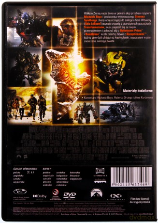 Transformers 2: Zemsta upadłych [DVD]