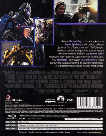Transformers: Ostatni Rycerz [Blu-Ray]