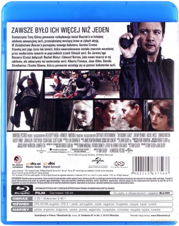 Dziedzictwo Bourne'a (Platinum Collection) [Blu-Ray]