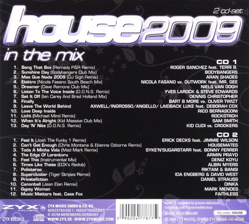 House 2009 - In The Mix [2CD]