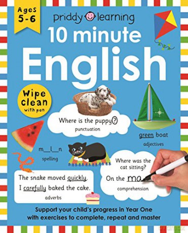 10 Minute English (UK EDITION) (Wipe Clean Workbooks) - Roger Priddy [KSIĄŻKA]