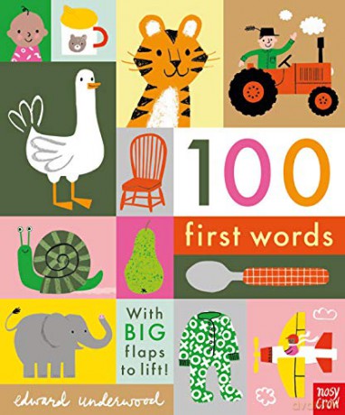100 First Words: With BIG flaps to lift! - Edward Underwood [KSIĄŻKA]