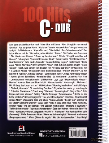 100 Hits in C-Dur - Band 1 [KSIĄŻKA]