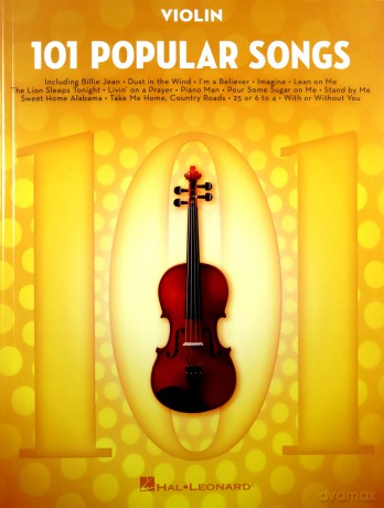 101 Popular Songs - Violin: For Violin (Instrumental Folio) [KSIĄŻKA]