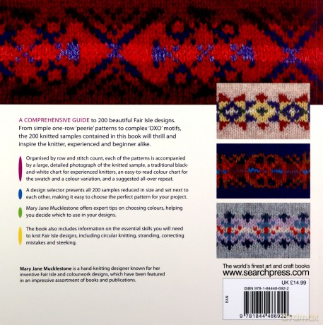 200 Fair Isle Designs: Knitting charts, combination designs, and colour variations - Mary Jane Mucklestone [KSIĄŻKA]
