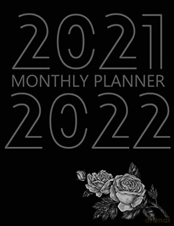 2021-2022 Monthly Planner: 24 Month Agenda for Women, Monthly Organizer Book for Activities and Appointments, 2 Year Calendar Notebook, White Paper, 8.5" x 11", 136 Pages [KSIĄŻKA]