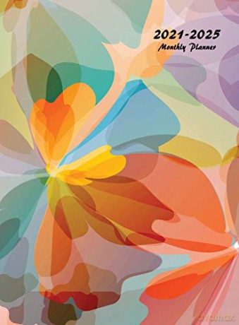 2021-2025 Monthly Planner: Large Five Year Planner with Beautiful Coloring Pages (Hardcover) - Edward Planners [KSIĄŻKA]