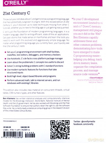 21st Century C: C Tips from the New School - Ben Klemens [KSIĄŻKA]