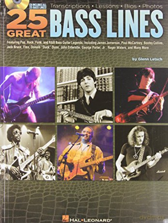 25 Great Bass Lines: Transcriptions E Lessons E Bios E Photos - Glenn Letsch [KSIĄŻKA]