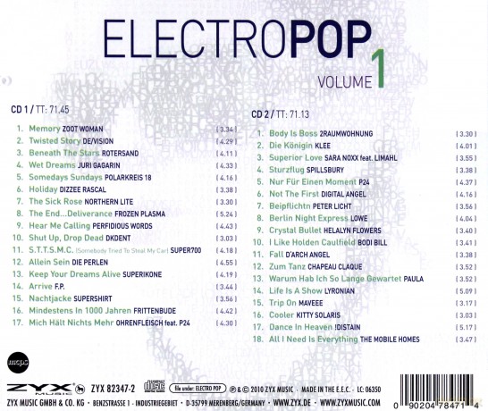 Electro Pop Vol. 1 [2CD]