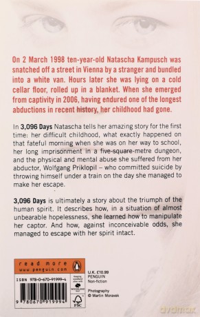 3,096 Days - Natascha Kampusch [KSIĄŻKA]