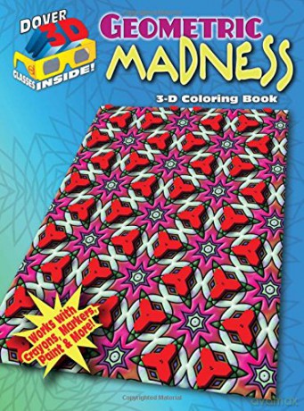 3-D Coloring Book - Geometric Madness (Dover 3-D Coloring Book) - John Alves [KSIĄŻKA]