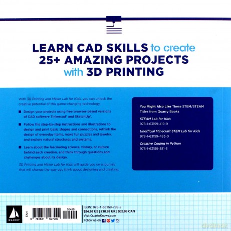3D Printing and Maker Lab for Kids: Create Amazing Projects with CAD Design and STEAM Ideas (22) - Eldrid Sequeira [KSIĄŻKA]