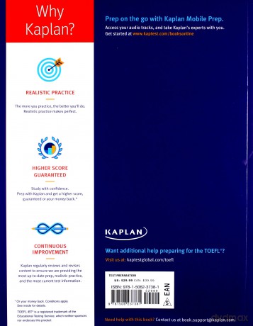 4 Practice Tests for the TOEFL 2019-2020: Listening Tracks Online + Mobile (Kaplan Test Prep) - Kaplan Test Prep [KSIĄŻKA]