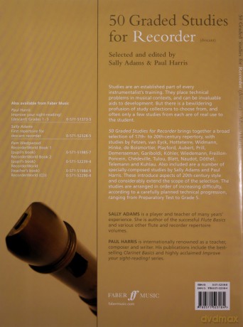 50 Graded Studies for Recorder - Sally Adams [KSIĄŻKA]