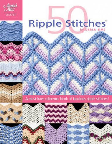 50 Ripple Stitches: A must-have reference book of fabulous ripple stitches (Annie's Attic: Crochet) - Darla Sims [KSIĄŻKA]