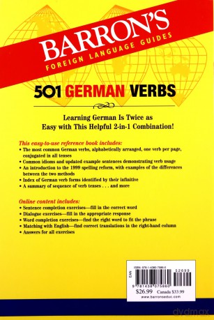 501 German Verbs: Bonus Online Component (Barron's 501 Verbs) - Henry Strutz [KSIĄŻKA]