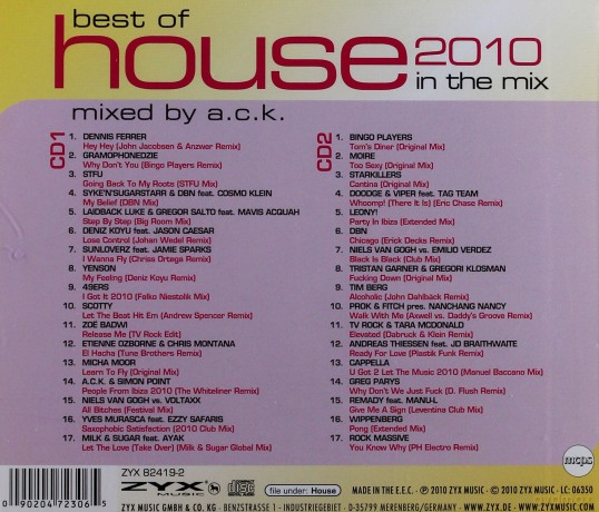Best Of House 2010 In The Mix [2CD]