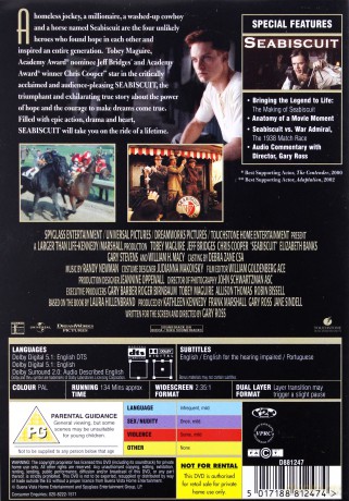 Niepokonany Seabiscuit [DVD]