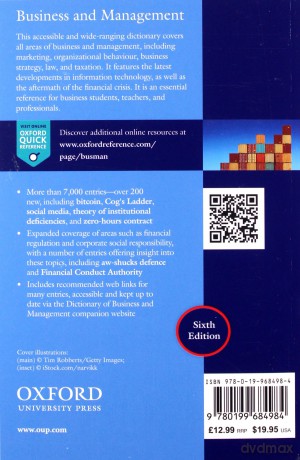 A Dictionary of Business and Management (Oxford Quick Reference) - Jonathan Law [KSIĄŻKA]