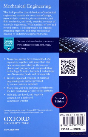 A Dictionary of Mechanical Engineering (Oxford Quick Reference) - Marcel Escudier [KSIĄŻKA]