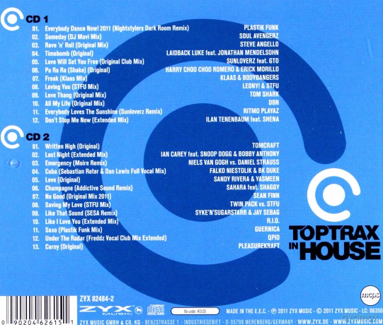 Toptrax In House [2CD]