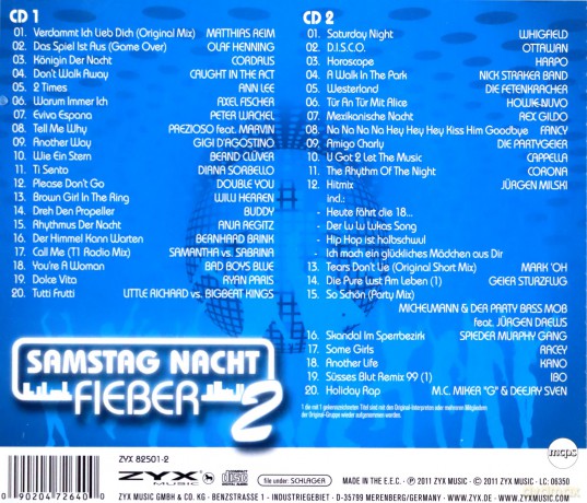 Samstag Nacht Fieber 2 [2CD]