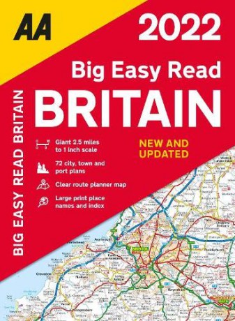 AA Big Easy Read Britain 2022 Paperback (AA Road Atlas Britain) [KSIĄŻKA]