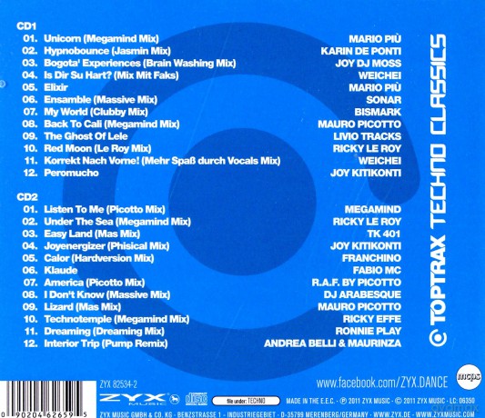 Toptrax Techno Classics [2CD]