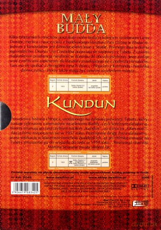 Kundun - życie Dalaj Lamy/ Mały Budda BOX [2DVD]