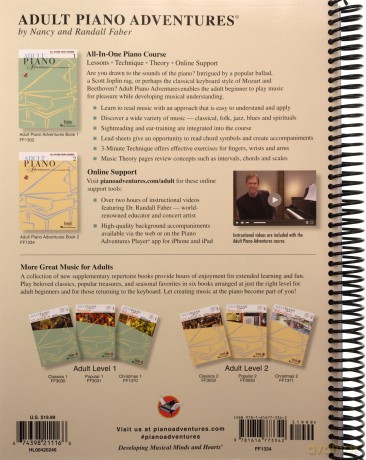 Adult Piano Adventures All-in-One Book 2: Spiral Bound - Nancy Faber [KSIĄŻKA]