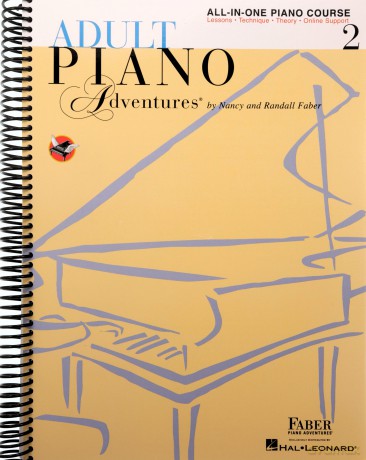 Adult Piano Adventures All-in-One Book 2: Spiral Bound - Nancy Faber [KSIĄŻKA]