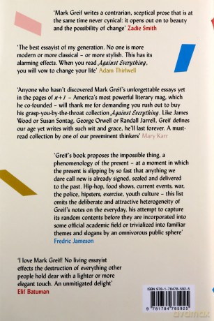 Against Everything: On Dishonest Times - Mark Greif [KSIĄŻKA]