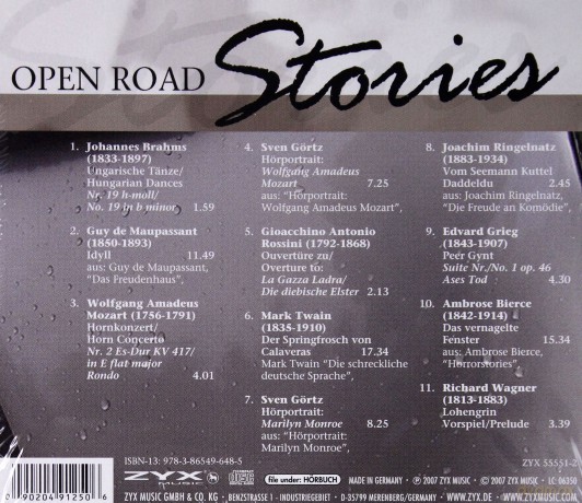 Open Road - Stories [CD]
