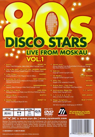 80s Disco Stars Live From Mosk [DVD]