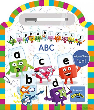 Alphablocks Wipe Clean: ABC (Includes a FREE pen) - as seen on Cbeebies (Home learning Key Stage 1 phonics teaching resource for learning letters A to Z) [KSIĄŻKA]