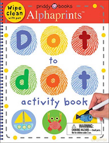 Alphaprints Dot to Dot Activity Book: Wipe Clean with Pen - Roger Priddy [KSIĄŻKA]