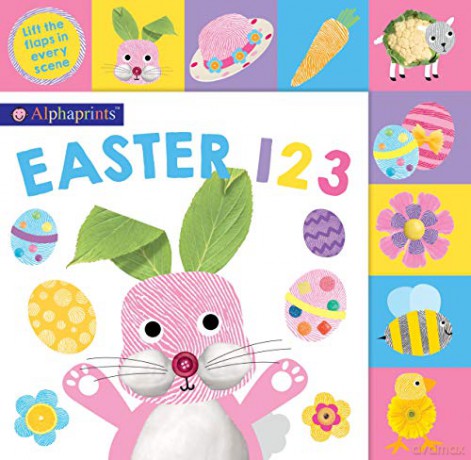 Alphaprints Easter 123 - Roger Priddy [KSIĄŻKA]