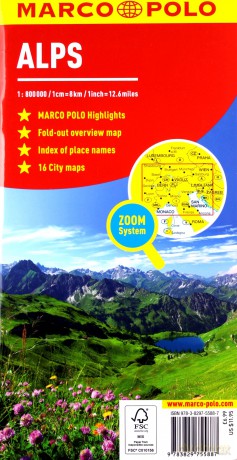 Alps Marco Polo Map (Marco Polo Maps) - Marco Polo [KSIĄŻKA]