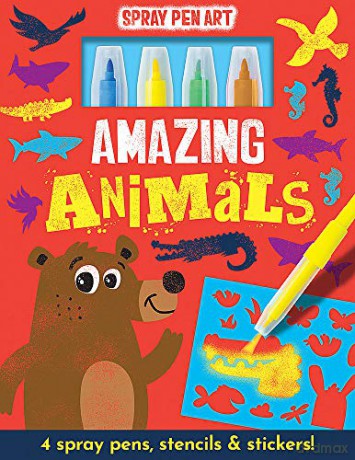 Amazing Animals: 1 (Spray Pen Art) - Imagine That [KSIĄŻKA]