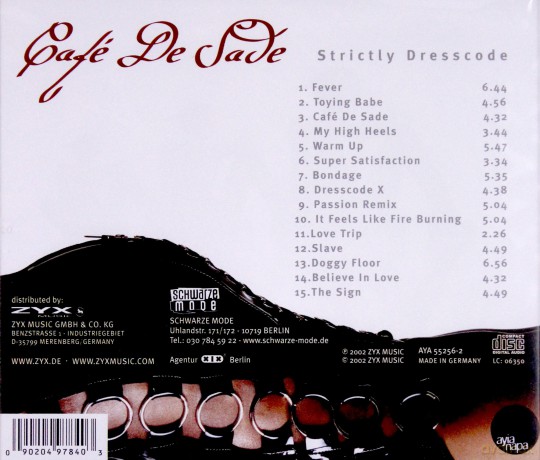 Cafe De Sade - Strictly Dressc [CD]
