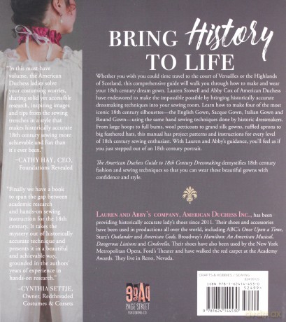 American Duchess Guide to 18th Century Dressmaking, The: How to Hand Sew Georgian Gowns and Wear Them With Style - Lauren Stowell [KSIĄŻKA]
