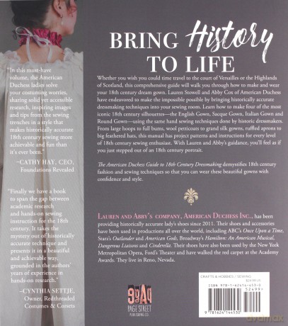 American Duchess Guide to 18th Century Dressmaking, The: How to Hand Sew Georgian Gowns and Wear Them With Style - Lauren Stowell [KSIĄŻKA]