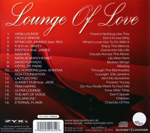 Lounge Of Love (digipack) [CD]