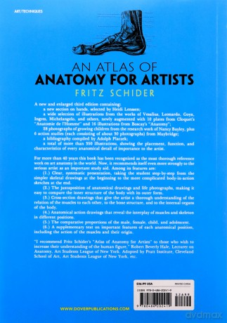 An Atlas of Anatomy for Artists (Dover Anatomy for Artists) - Fritz Schider [KSIĄŻKA]