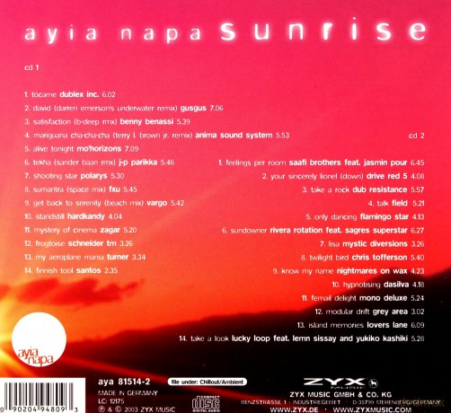 Ayia Napa Sunrise [2CD]