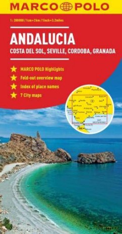Andalusia, Costa Del Sol, Seville, Cordoba, Granada Marco Polo Map - Marco Polo [KSIĄŻKA]