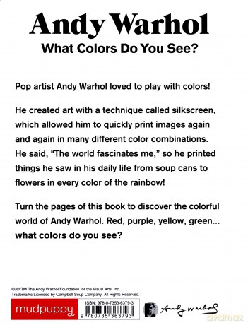 Andy Warhol What Colors Do You See - Andy Warhol [KSIĄŻKA]