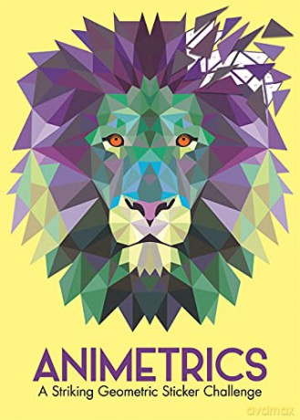 Animetrics: A Striking Geometric Sticker Challenge (Sticker by Number Geometric Puzzles, 1) - Jonny Marx [KSIĄŻKA]