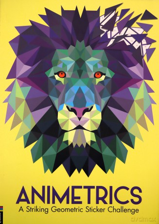 Animetrics: A Striking Geometric Sticker Challenge (Sticker by Number Geometric Puzzles, 1) - Jonny Marx [KSIĄŻKA]